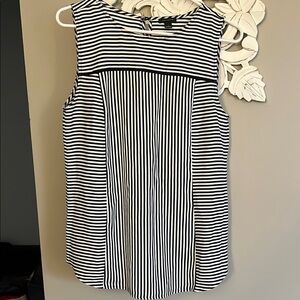 Blue and white striped Ann Taylor tank